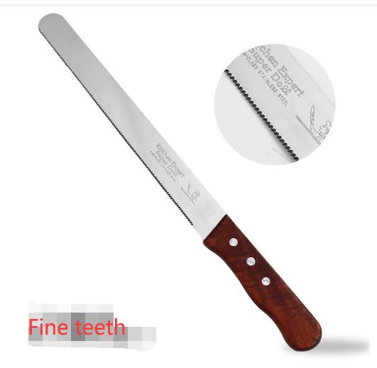 Hetoria Layered Bread Slicer with Serrated Blade for Baking