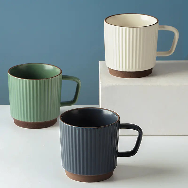 Hetoria Retro Ceramic Coffee Mug - Nordic Style